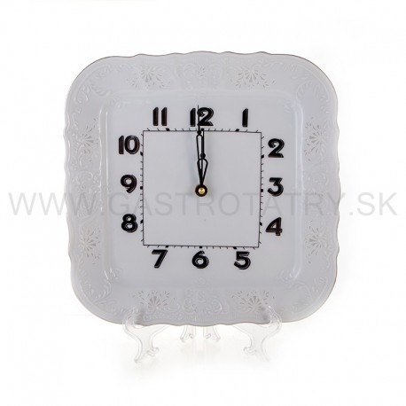 Bernadotte nástenné hodiny hranaté damašek