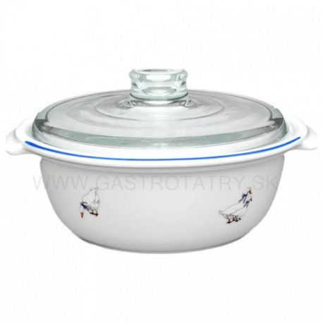 Varná misa okrúhla husi 295 s pokrievkou