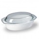 Zapekacia misa porcelánová, Thun, oválna s viečkom