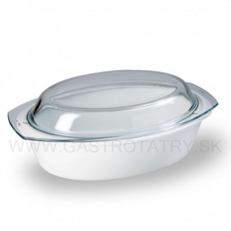 Zapekacia misa porcelánová, Thun, oválna s viečkom