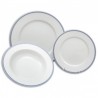 Tanierová súprava 18 D Opal (Jana) modrá čipka