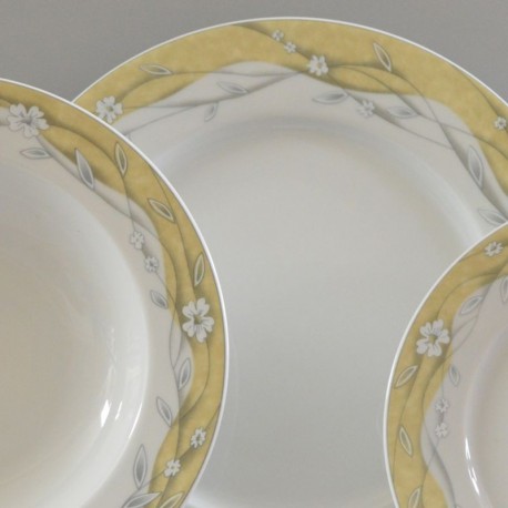 Tanierová súprava 18 D Sylvia (Jana) žltý pás