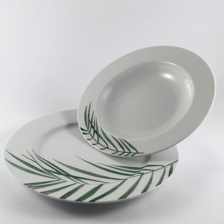 Tanierová súprava 18 D Sylvie (Jana) palmové listy
