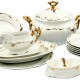 Zlato biela obedová súprava 27 D