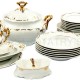 Zlato biela obedová súprava 27 D
