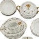 Zlato biela obedová súprava 27 D