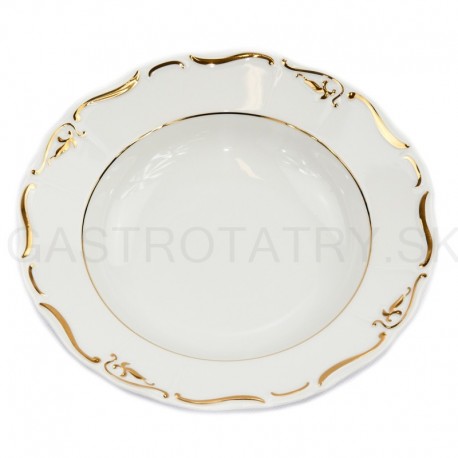 MARIE LOUISE tanier hĺboký 23 cm jem.zl. ornament