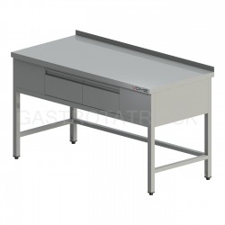 Pracovný stôl 2-zásuvkový, h. 600 - 800 mm, š. 1100 - 2000 mm