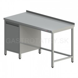 Pracovný stôl s výklopným košom, h 600 - 800, š 800 - 2300 mm