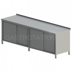 Pracovný stôl skrinkový extra dlhý, h 600 - 800 mm, š 2500 - 2800 mm