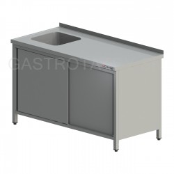 Umývací stôl skrinkový s pos. dverami, hl 600 - 800 mm, ší 800 - 1800 mm