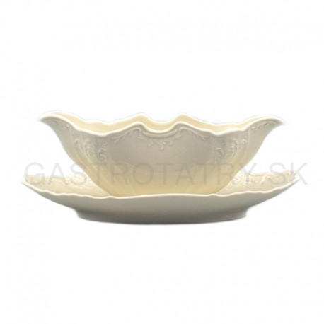 Omáčnik s podšálkou Slonova kosť Ivory Bernadotte