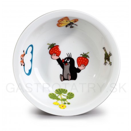 Detská miska 13 cm KRTKO Jahody