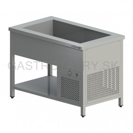 Chladiaca vaňa s policou, 2x GN 1/1