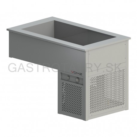 Chladiaca vaňa na zabudovanie, 4x GN 1/1