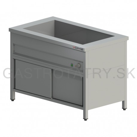 Výdajný ohrievací pult so skrinkou, 3x GN 1/1