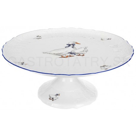 Bernadotte - Tanier tortový 32 cm na nohe Husi