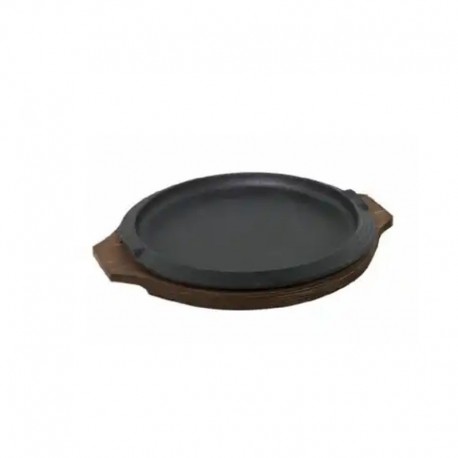 Okrúhla panvica s drevenou doskou 