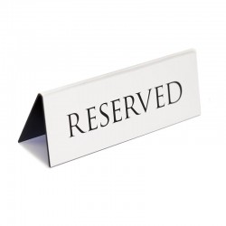 Tabuľka Reserved, sada 5 ks 5 x 10