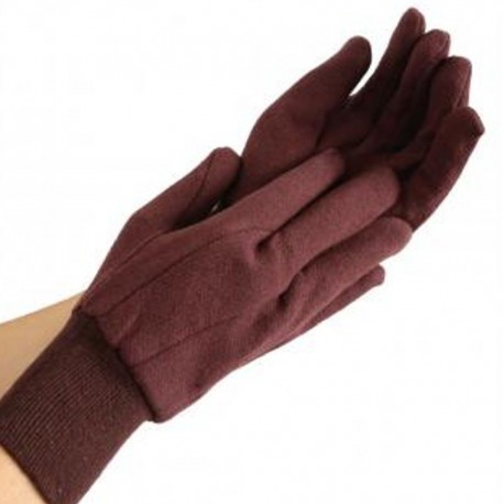 Rukavice bavlnené JERSEY hnedé
