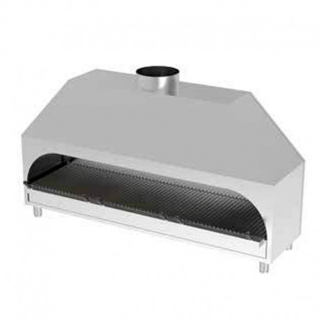 Gril na drevené uhlie - otvorený - dĺžka 2000 mm