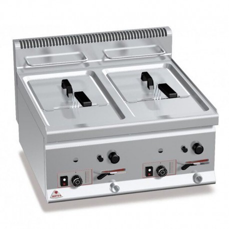 Plynová stolová fritéza BERTO´S - 2x8 litrov