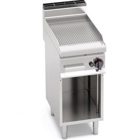 Plynová grilovacia platňa ryhovaná 400 mm