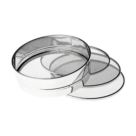 Sito so 4 vymeniteľnými sieťkami - Nerezová oceľ 