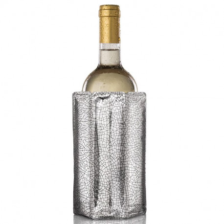 Chladiaca manžeta na víno - strieborná