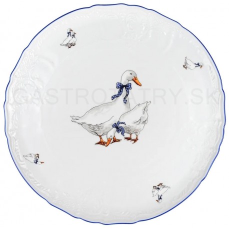 Bernadotte - Tanier tortový 32 cm na nohe Husi
