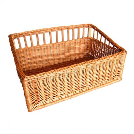 Košík hranatý prútený