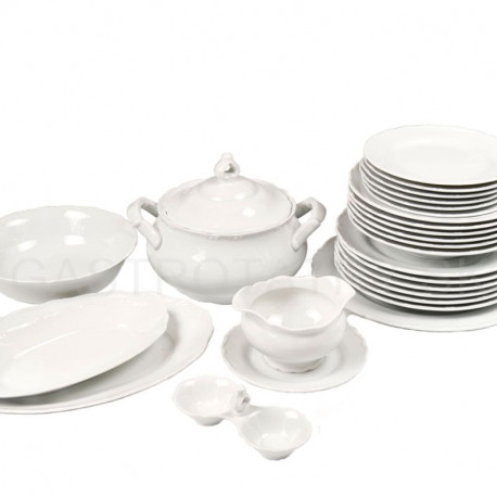 Obedová súprava 27 D biela Ophelia