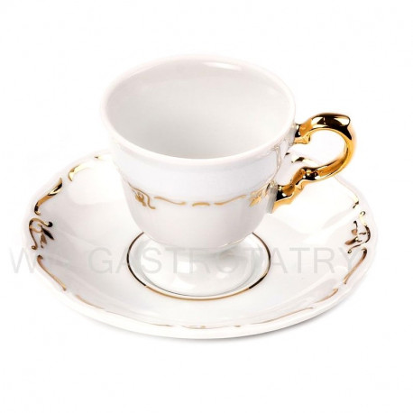 Marie-Louise šapo SP 12D káva jemný zlatý ornament