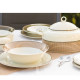 Cairo ivory hnedé kruhy tanierová súprava 18 D