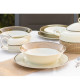 Cairo ivory hnedé kruhy tanierová súprava 18 D