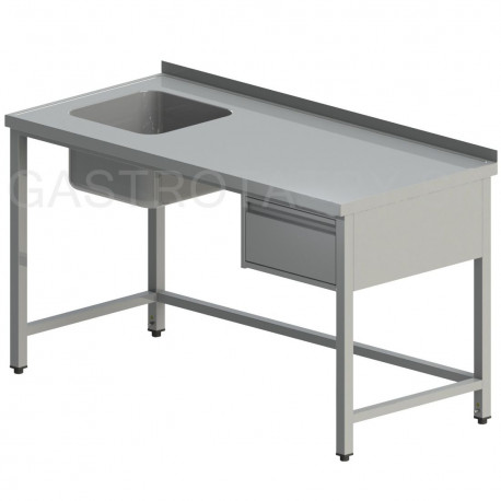 Umývací stôl s drezom a so zásuvkou