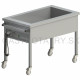 Výdajný ohrievací vozík, h 1470 mm, š 650 mm, 4x GN 1/1