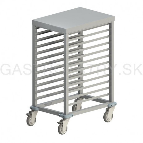 Vozík na gastronádoby - s pracovnou doskou