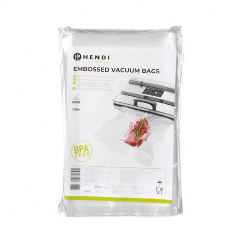 Vrúbkované vrecká do lišt.baličiek - 100 kusov 150x250 mm