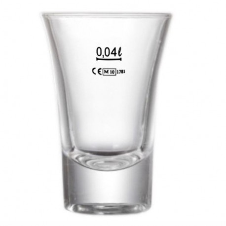 Pohár Budzogáň SLIM 0,04 l s ciachom