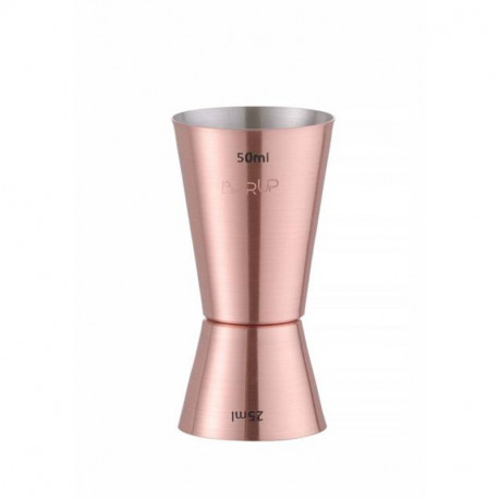 Barmanská mierka - jigger 25/50 ml, BarUp, Medená