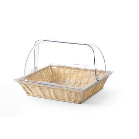 Kôš na pečivo s krytom Rolltop, kôš s vekom, GN 2/3