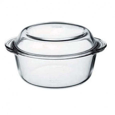 Pekáč okrúhly Borcam 2,2 l + veko 0,96 l