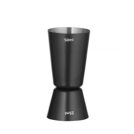 Barmanská mierka - jigger 25/50 ml, BarUp, Čierna