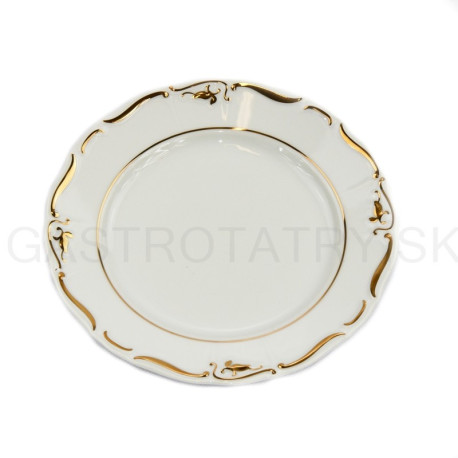 MARIE LOUISE tanier plytký 27 cm jem. zl. ornament