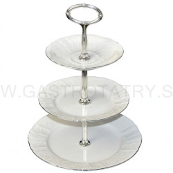 Etažérka 3 D Bernadotte damašek plat.linka + pl.kľúč